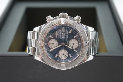 Breitling Super Ocean Chronometer Chronograph Automatic Watch Ref A13340 Working
