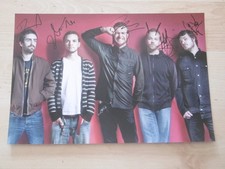 Karnivool ribbon autographs signed 20x30 cm picture