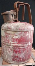 Vintage Justrite Mfg Red Safety 1 Gallon Gas Can Made in USA