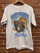 Vintage North Carolina Tar Heels Shirt Mens M Gray UNC Ram Imagery Salem 90s