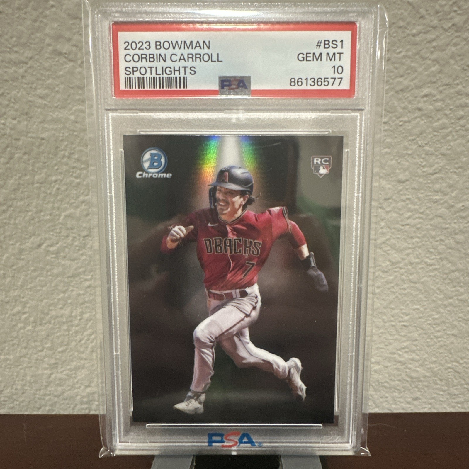 2023 Bowman - Bowman Spotlights Corbin Carroll #BS-1 (RC) PSA GEM MT 10 💎 view 2