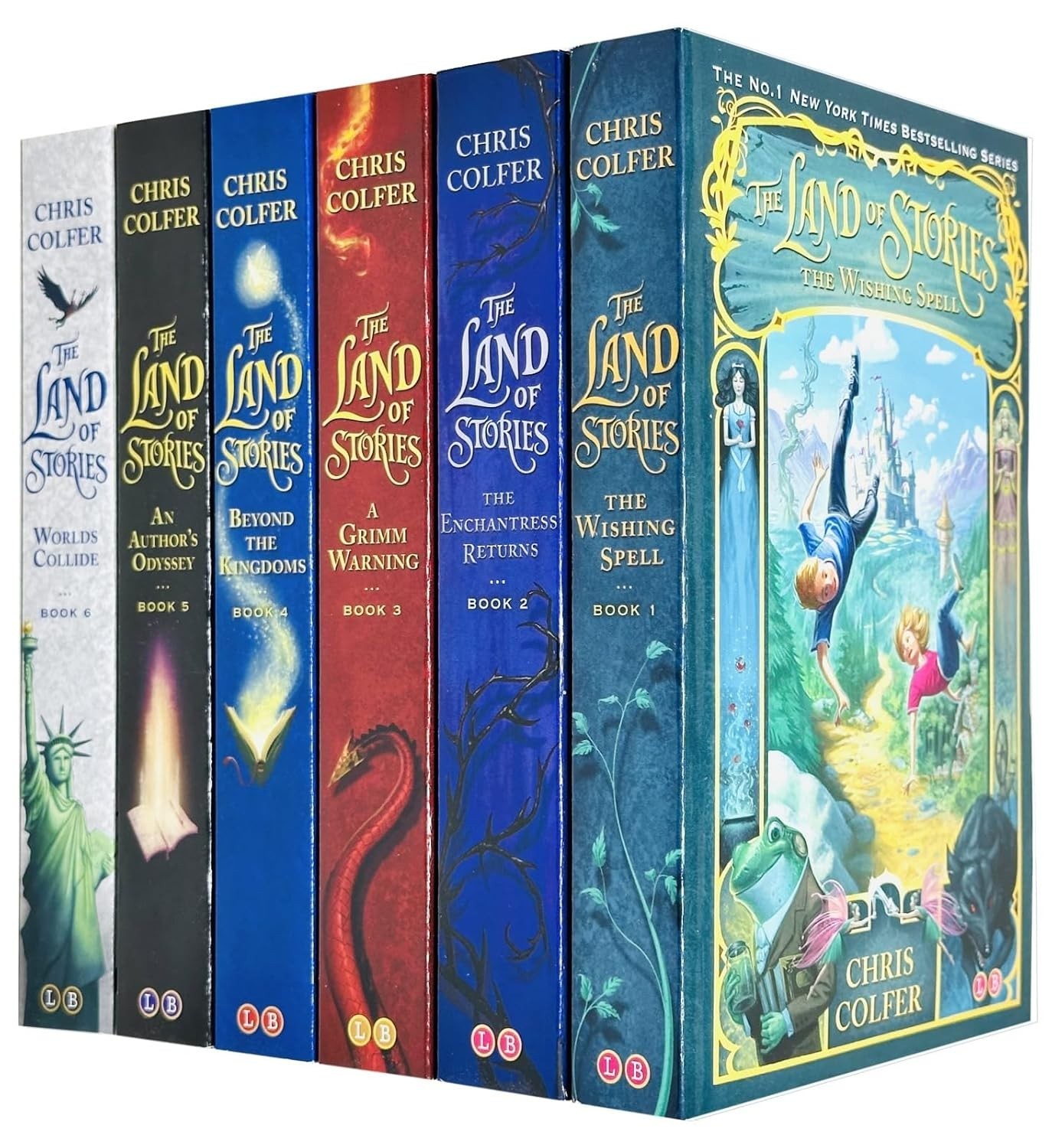 Land of Stories Complete 6 Books Collection Set by Chris Colfer Grimm Warning