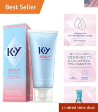 2oz Unscented Jelly Lube – Body-Safe, Non-Greasy Formula for Enhanced Intimacy