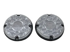 Pair Of White 20 Led 7 Round Bus Truck Semi Van Reverse Back Up Lights