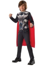 Marvel's Thor Full Costume Jumpsuit Cape size 8-10