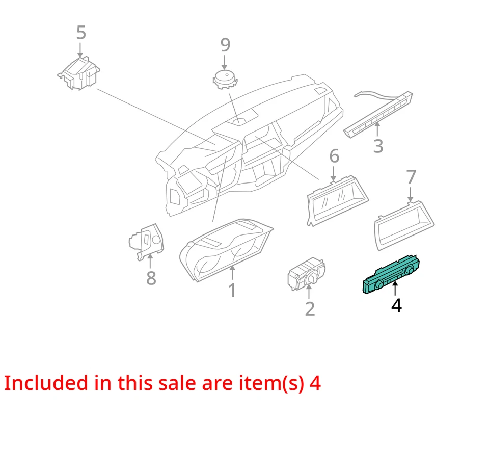 Control de temperatura delantero automático control de CA compatible con 08-14 BMW X6 1540175 Foto 3 de 4