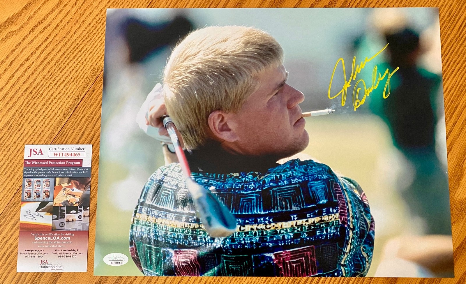 John Daly Autographed Signed US Open Masters PGA Tour 11x14 Photo JSA COA RARE D 