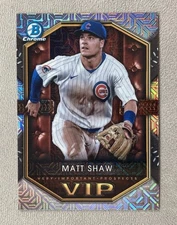2025 Bowman Chrome Prospects Matt Shaw Mojo Refractor #VIP-6 (RC)