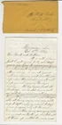1864 Letter from Caleb Glick 114th. O.V.I. , Morganza, La. to Circleville. Oh.