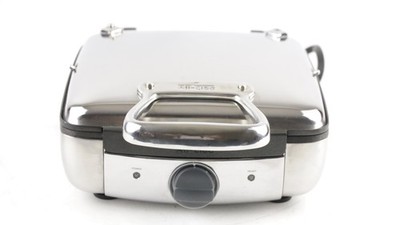 Premium All-Clad 4-Square Belgian Waffle Maker Model 6066 Stainless Steel