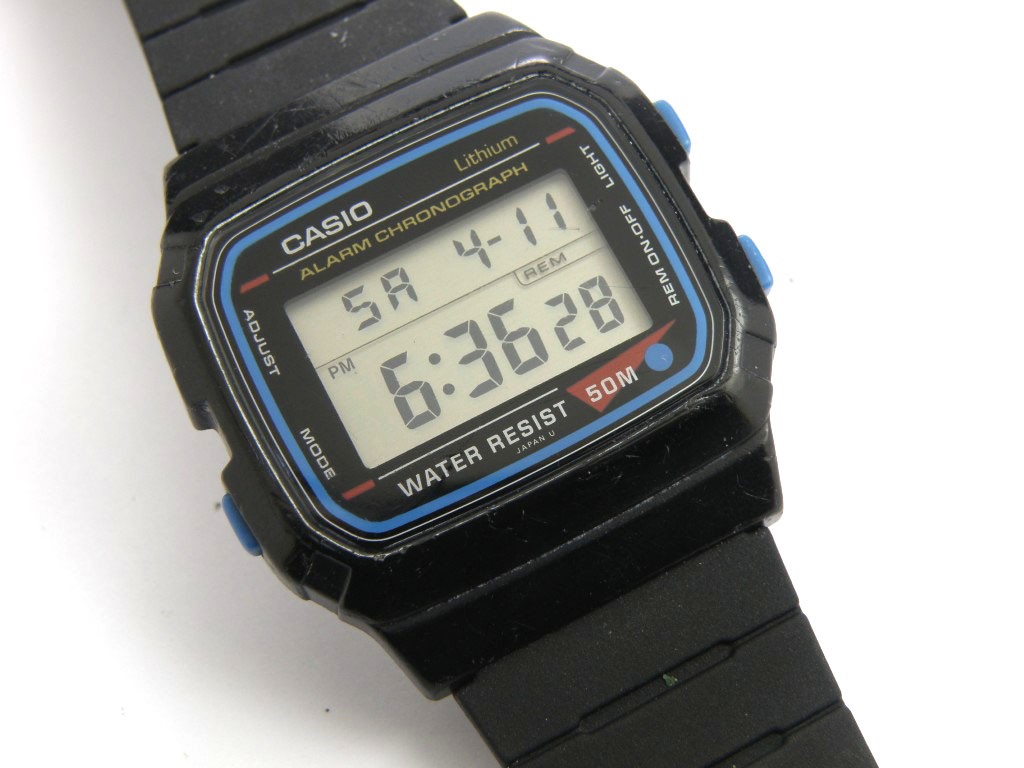 Gents Casio Vintage W-48B Digital Alarm Chrono - 50m