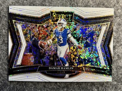 2024 Panini Select Damar Hamlin White Sparkle Short Print Buffalo Bills #428