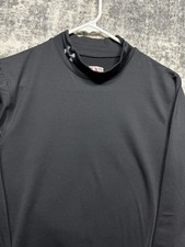 Under Armour Mens S Fitted Mock Neck Performance Gym Shirt Long Sleeve Golf