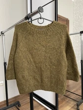 Toast Camed Womens Knit Alpaca Merino Wool Sweater Pullover