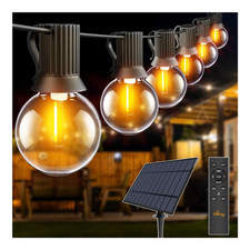 Solar Lichterkette 20m G40 32 LED Fernbedienung Timer Funktion 32 LED