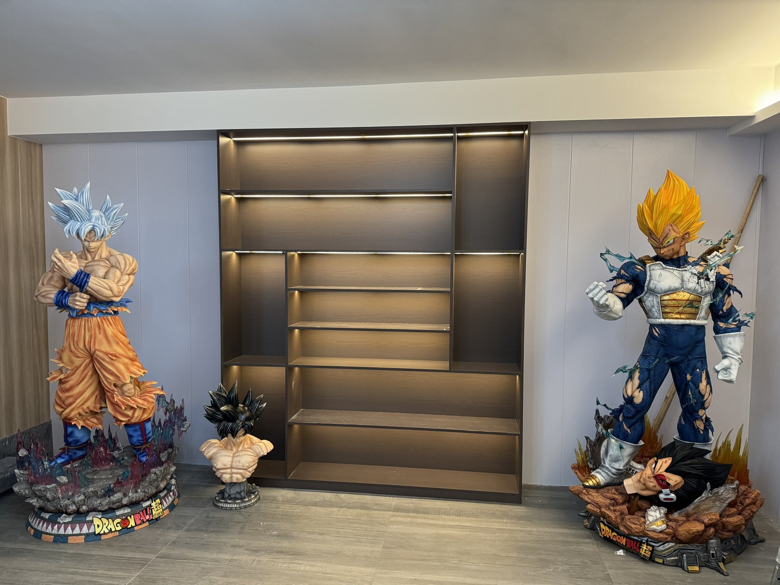 Juego TAMAÑO NATURAL Vegeta Goku Escala 1/1 Dragon Ball Z GT Super Resina Estatua 1:1