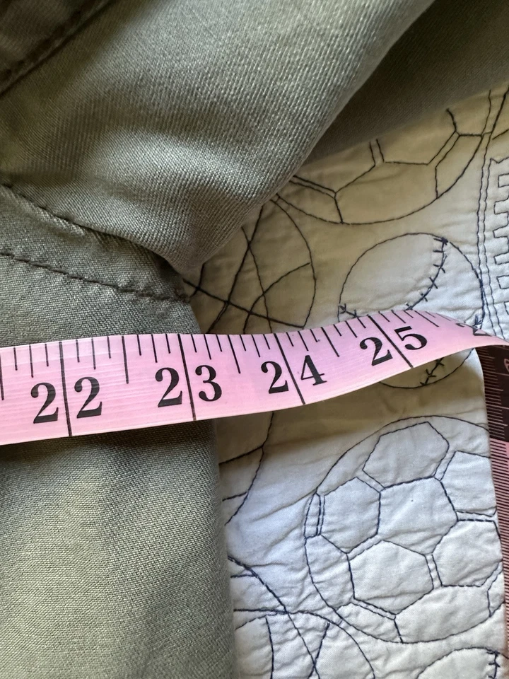 American Eagle 男式军用夹克 M65 绿色人造毛皮衬里重型 M 码 — 第 3/4 张图片