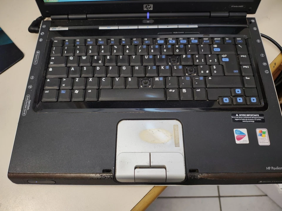 Notebook Portatile PC HP Pavilion DV4000 Funzionante LEGGERE BENE - Immagine 2 di 4