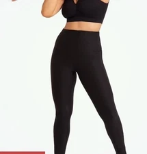 Shapermint Essentials High-Waisted Active Shaping Leggings, Medium, Black, NWT