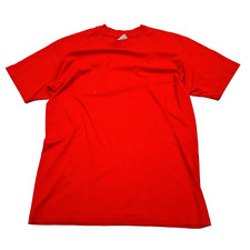 Vintage 90s Hanes Fifty-Fifty Red T Shirt Size Large Single Stitch Made in USA
