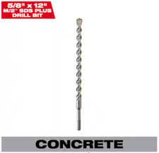 Milwaukee 48-20-8204 5/8" x 12" 2-Cutter SDS PLUS Carbide Drill Bit, MX2