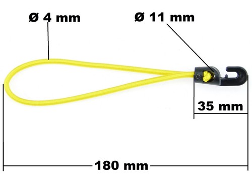 10x Sonnensegel Planen Spanner MIDI CLIP gelb + 18 cm Spann Gummi Haken Klammer - Picture 12 of 17