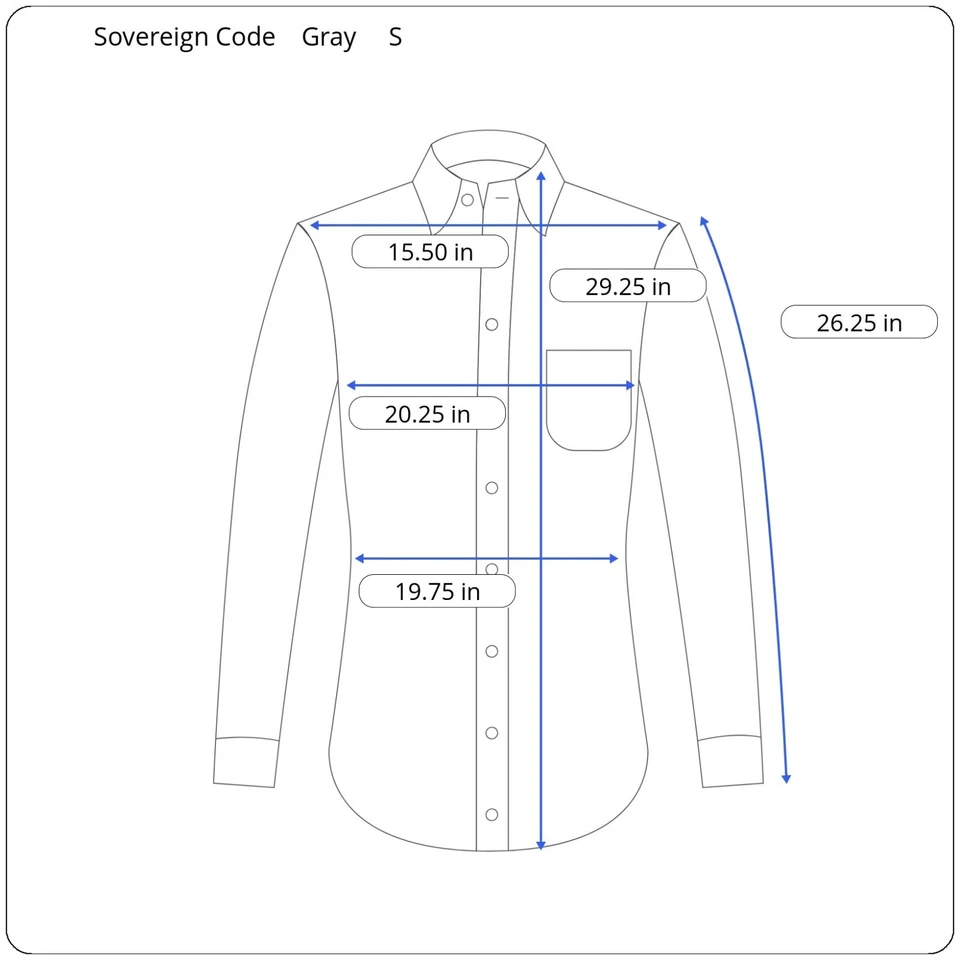 New 79$ SOVEREIGN CODE Eunice Mens Small Long Sleeve Gray Stripe Button Up Shirt - Image 3 of 4