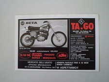 advertising Pubblicità 1977 MOTO BETA CR 250 CROSS
