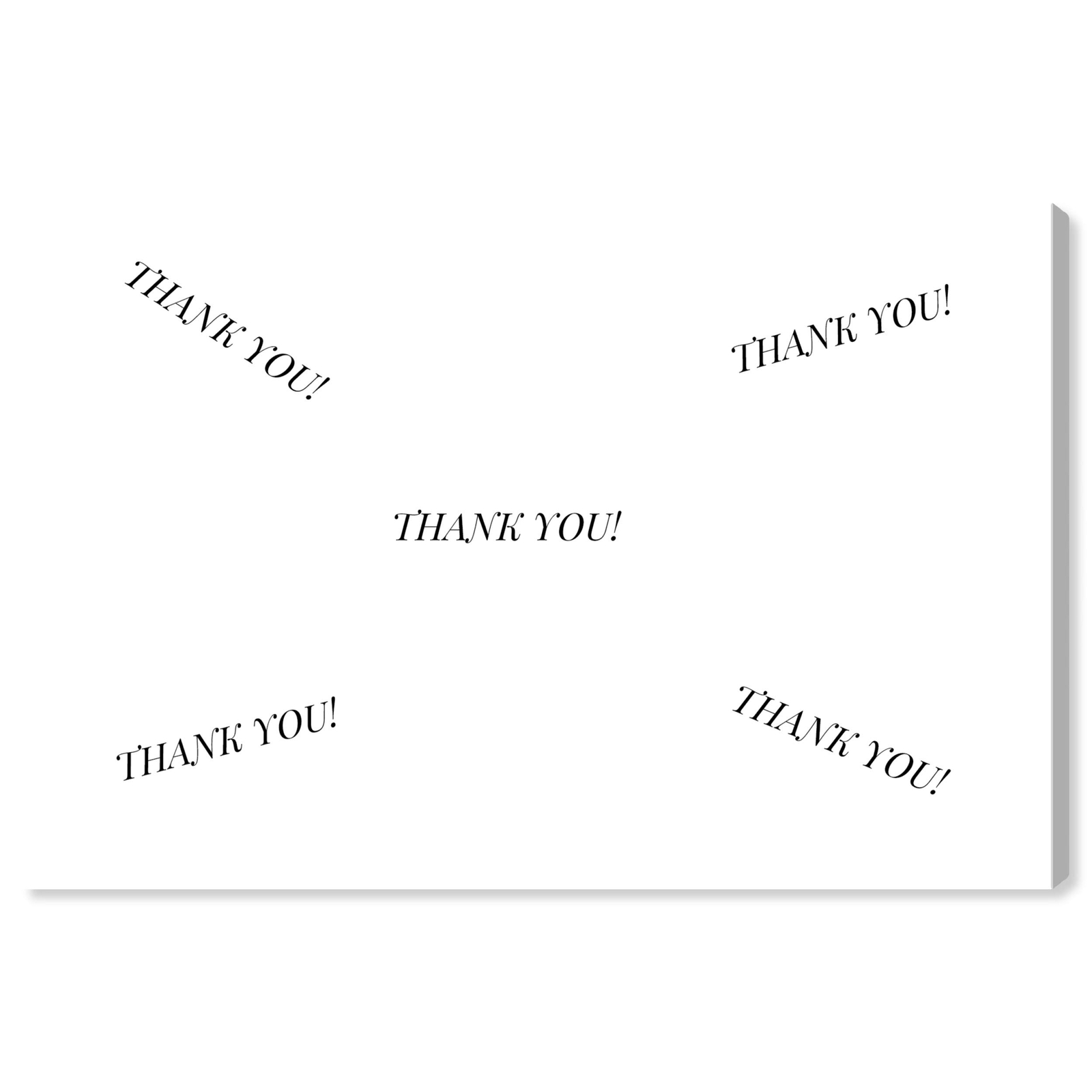 The Oliver Gal Artist Co. Typography and Quotes Wall Art Canvas Prints 'Thank...