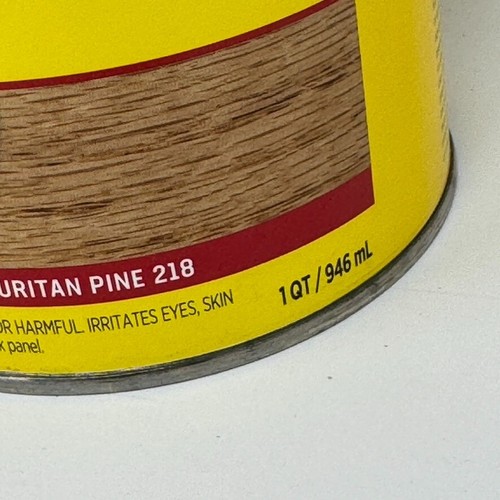 Minwax Stain PURITAN PINE #218 Wood Finish 1 Quart Premium Oil Discontinued NEW - Picture 3 of 4