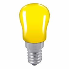 1 X LED YELLOW COLOURED CROMPTON 1.3W SES E14 240Volt PYGMY Lamp Bulb SIGN 9103