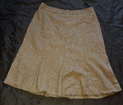 Betty Barclay Stretch 25% Hemp Hemp 28% Wool 6% Silk Silk Skirt L 42 Excellent