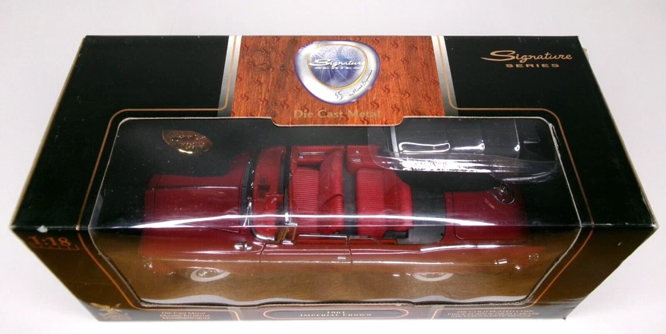 Yat Ming Road Signature 1961 Imperial Crown Convertible Red on Red - Item #20138 - Image 3 of 4