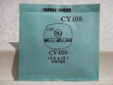 GS CY408 Watch Crystal Fit Swiss - 16.2 x 15.1 mm - Replacement / Repair
