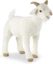 Plush Goat - Soft, Multi-Colored Stuffed Animal Toy for Ages 7+