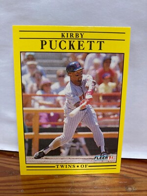 Kirby Puckett 1991 Fleer