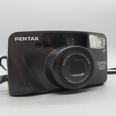 Pentax Espio 120 analoge Kompaktkamera 35 mm schwarz getestet *lesen*