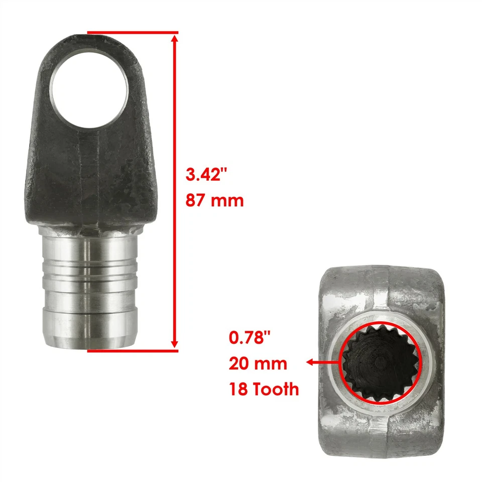 Junta de hélice de yugo de eje de transmisión trasero para Yamaha Big Bear 400 YFM400 4X4 2007-12 Foto 3 de 4