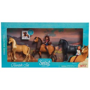 spirit riding free horse and doll