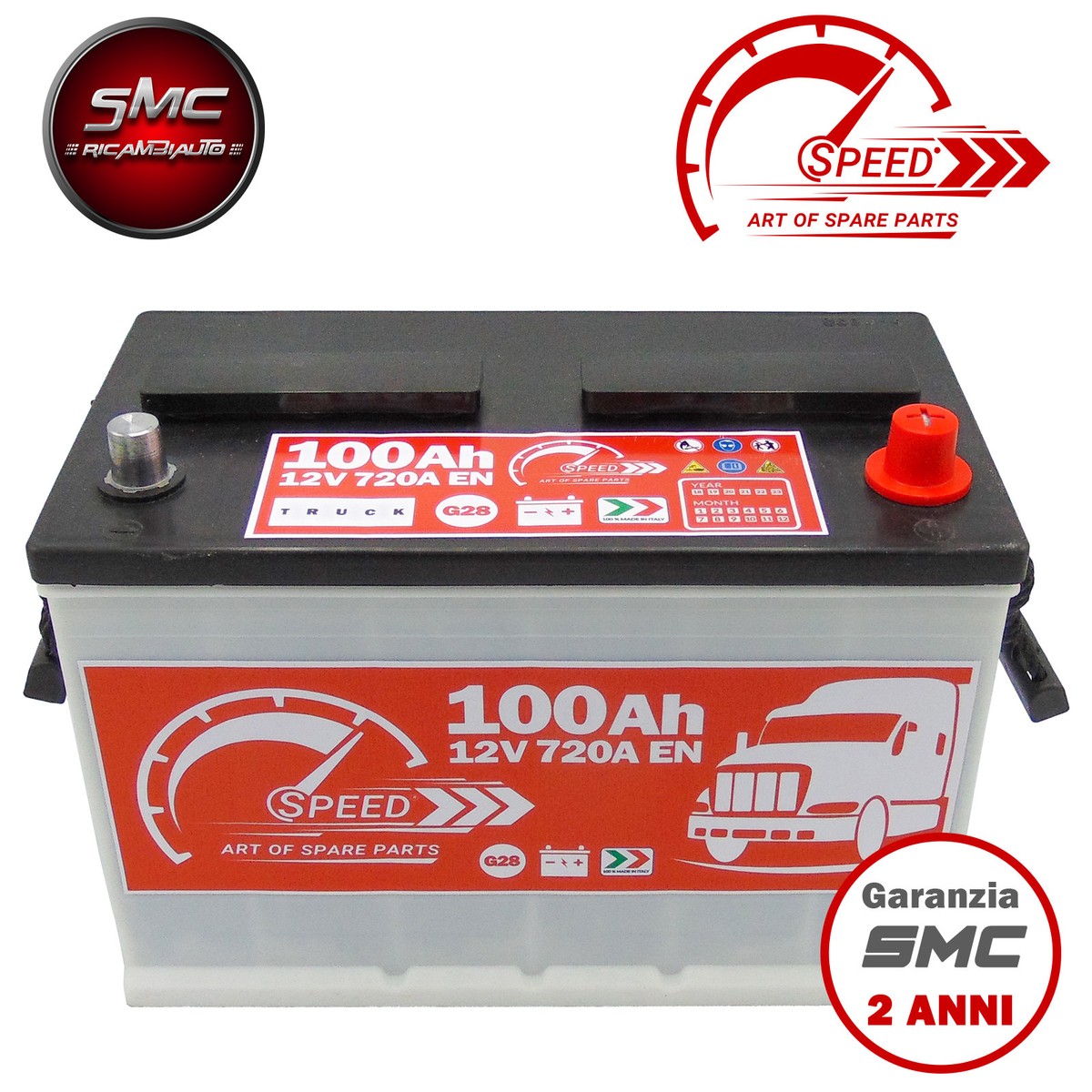 Batteria Auto D31 Speed Max 100Ah 760A Dx 12v G28 Truck Trattore - Foto 8