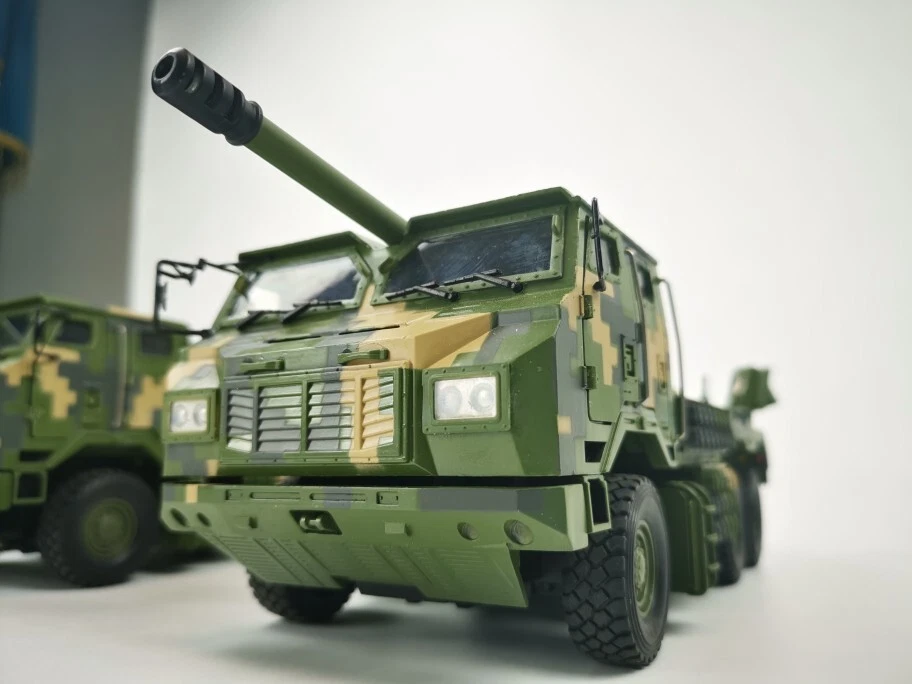 1:32 China Pcl181 155mm Vehicle Howitzer Green Camouflage Model Collection - Image 2 of 4