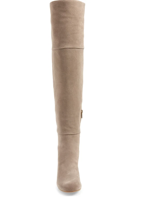 Taryn Rose Catherine Women's Grey Suede Over Knee Boot Sz 9 Z30113 * - Image 4 of 4
