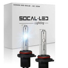 Socal-led 2x 9007 Hid Bulbs Ac 35w Bright Headlight Replace For 04 Ford Mustang