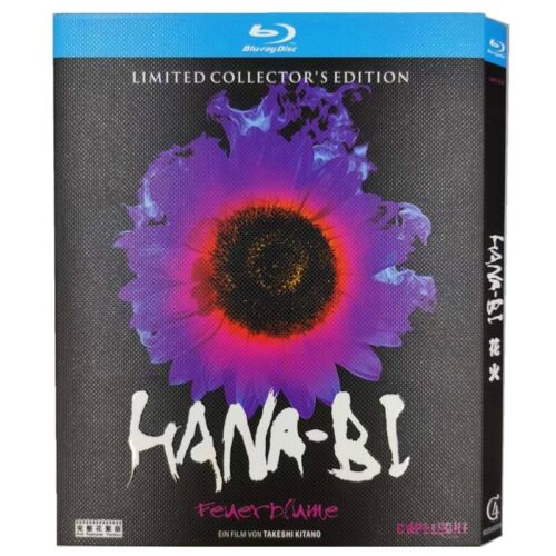 1997 Japoński FILM HANA-BI Blu-Ray Free Region English Subs Boxed - Zdjęcie 1 z 2