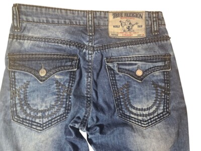【y2k】TRUE RELIGION WORLD TOUR デニムパンツ 34 Y2K True Religion World Tour Jeans Section Joey Big T - Etsy