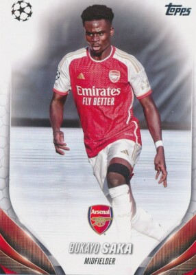 148 BUKAYO SAKA 2023-24 Topps UEFA Club Competitions ARSENAL FC | eBay