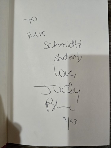 SIGNED & DATED~Iggie's House By Judy Blume, 1st Edition, 12th Printing, HC DJ - Picture 2 of 13