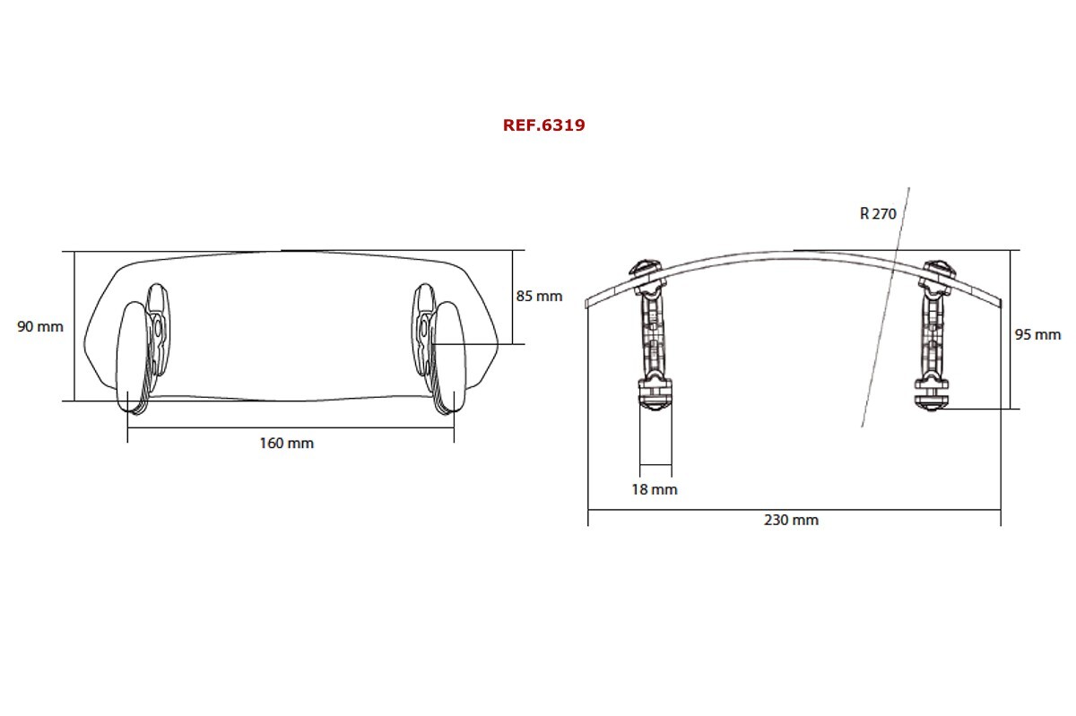 Tourtecs Windschild Spoiler-Aufsatz Für BMW K & R Serien – 26x10 Cm, Verstellbar, Ohne Bohren