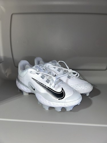 NIKE TACCHETTI DA BASEBALL UOMO ALPHA HUARACHE ELITE 4 BASSI MODELLATI TAGLIA 7 BIANCHI