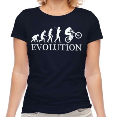 Commandez T-shirt respirant Homme 'Mountain Bike Downhill Evolution - Idée cadeau VTT' en ligne